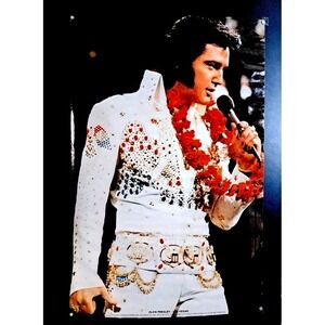 Elvis Presley Las Vegas Poster‎ 23x35 Vintage 1975 Gamma Sealed NOS